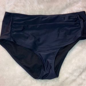 HIGH WAISTED BLACK BIKINI BOTTOMS
